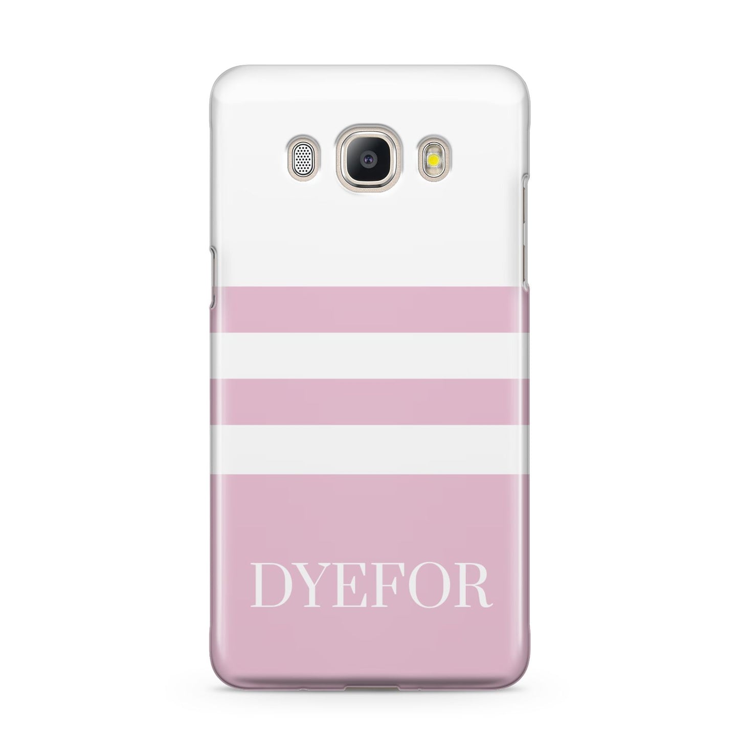 Personalised Name Striped Samsung Galaxy J5 2016 Case
