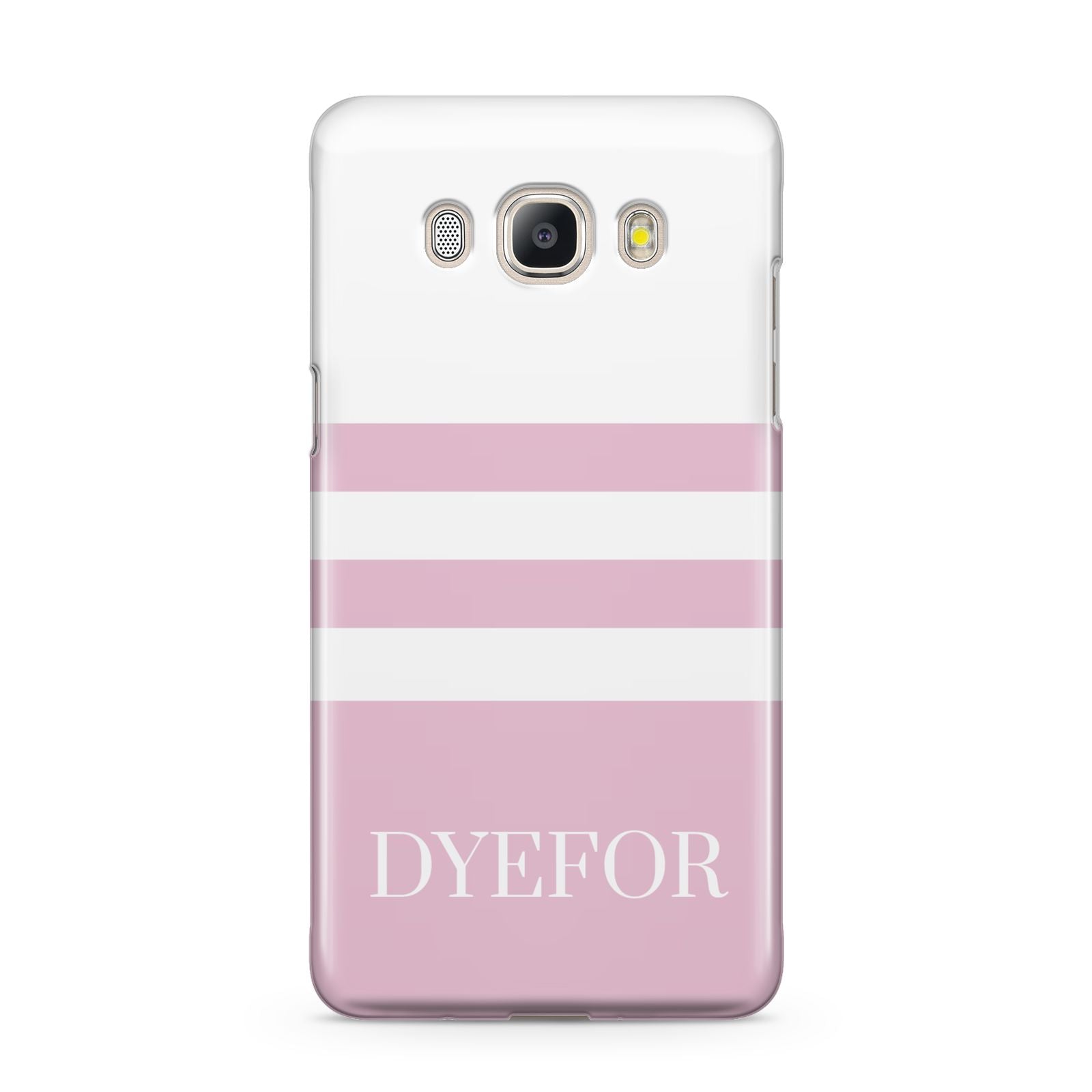 Personalised Name Striped Samsung Galaxy J5 2016 Case