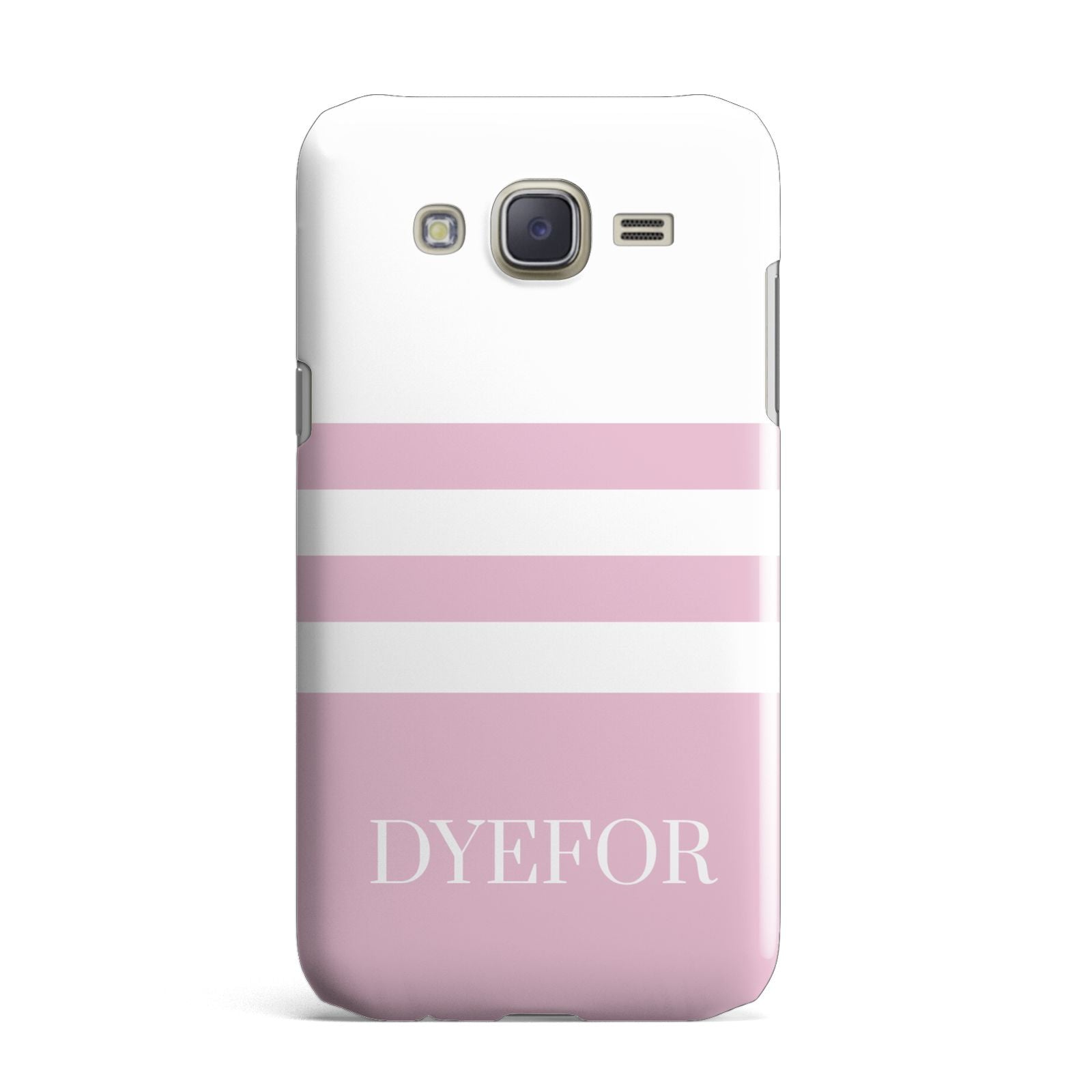 Personalised Name Striped Samsung Galaxy J7 Case