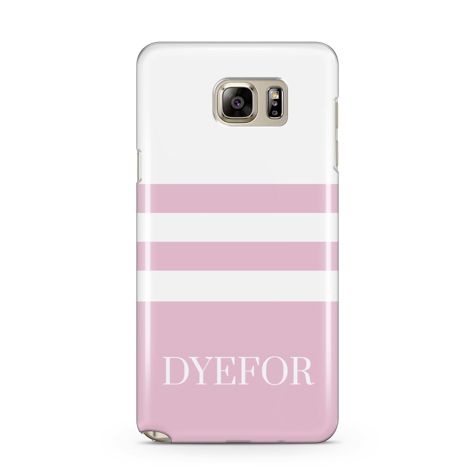 Personalised Name Striped Samsung Galaxy Note 5 Case