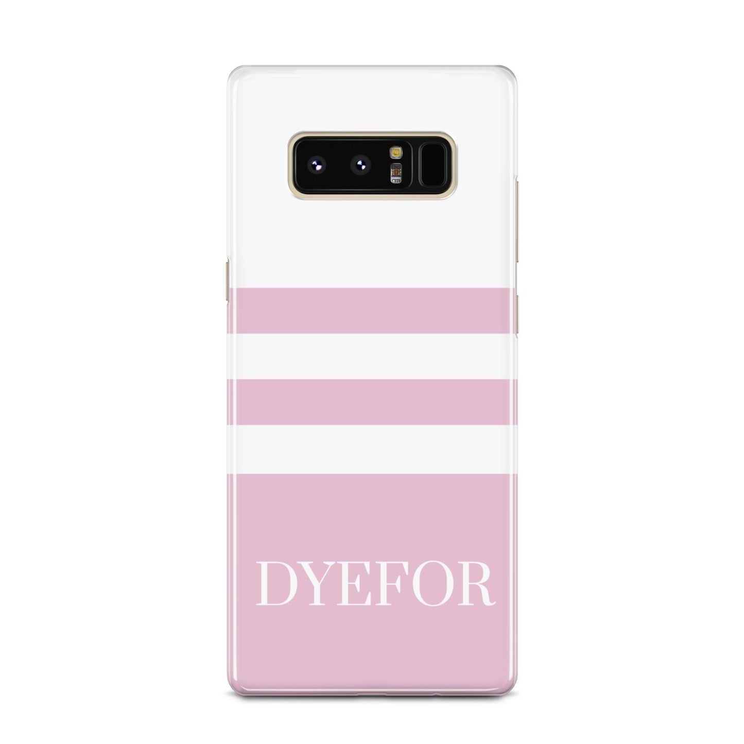 Personalised Name Striped Samsung Galaxy Note 8 Case
