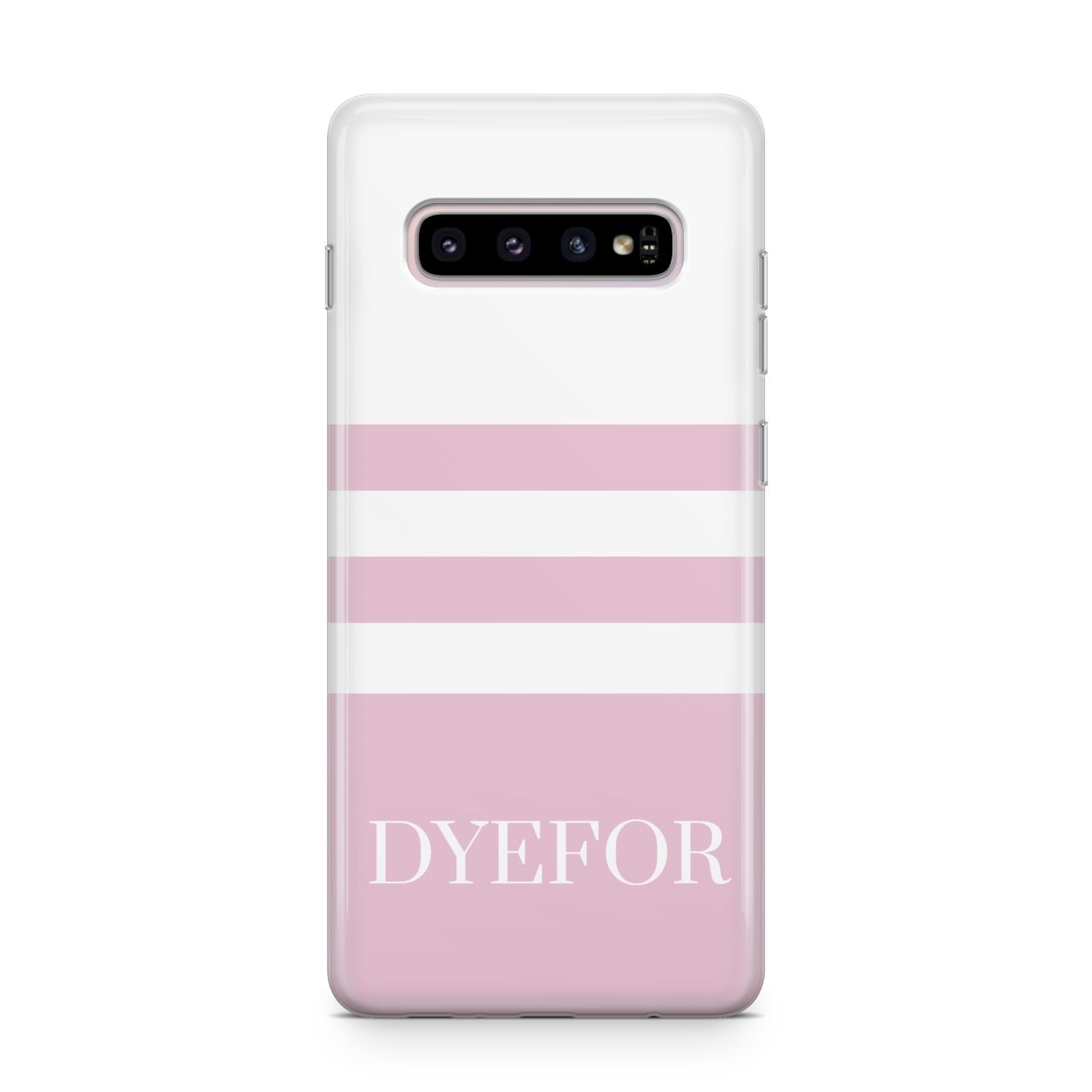 Personalised Name Striped Samsung Galaxy S10 Plus Case
