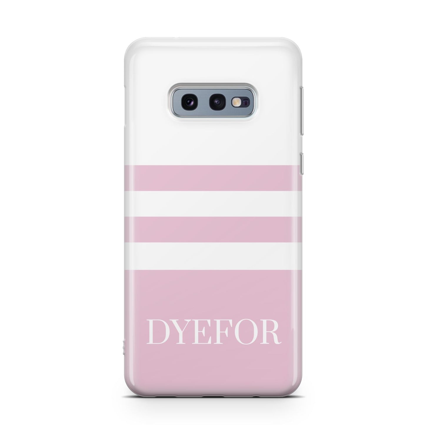 Personalised Name Striped Samsung Galaxy S10E Case