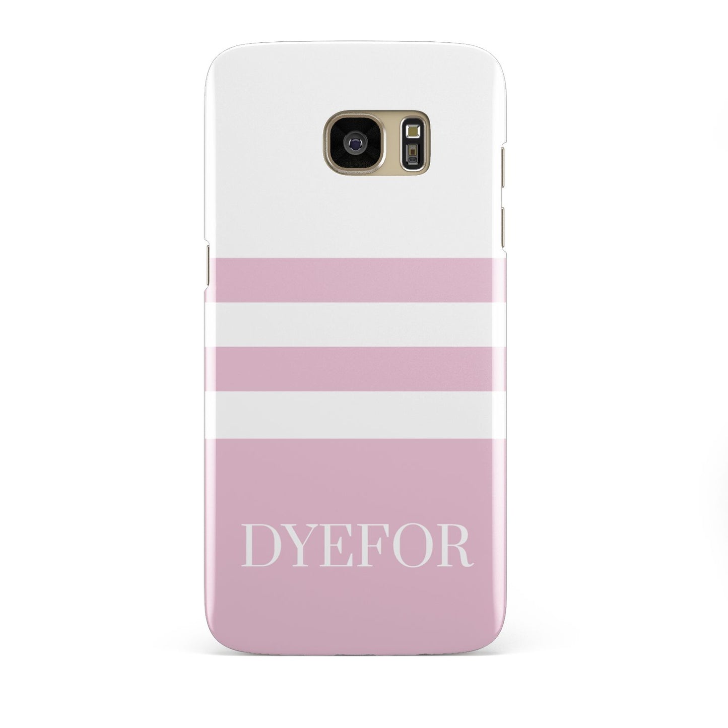 Personalised Name Striped Samsung Galaxy S7 Edge Case