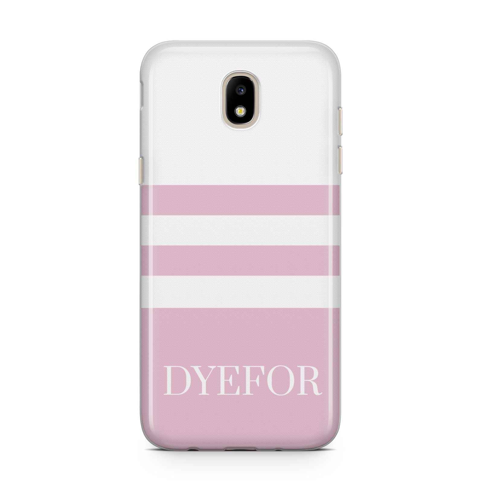 Personalised Name Striped Samsung J5 2017 Case