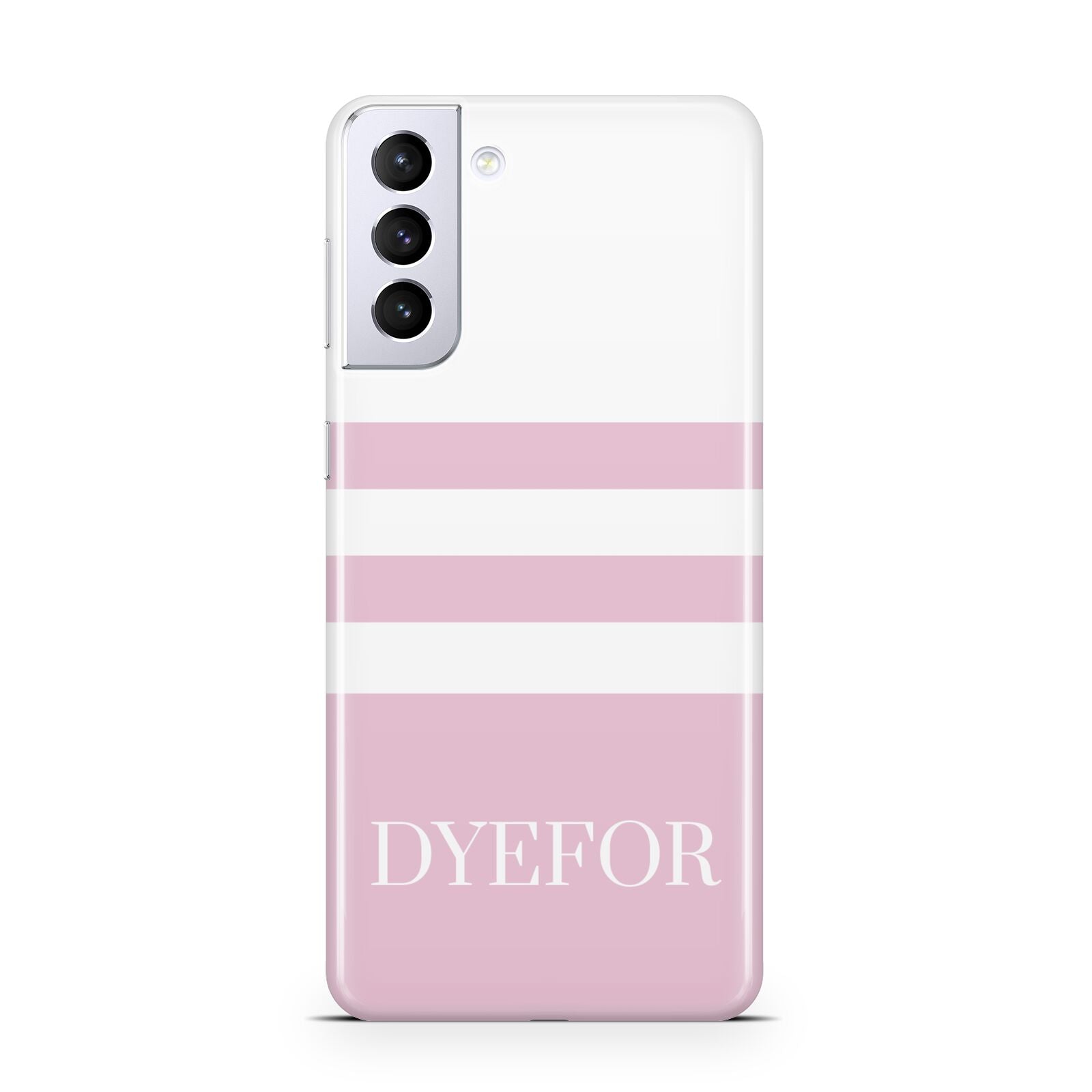 Personalised Name Striped Samsung S21 Plus Phone Case