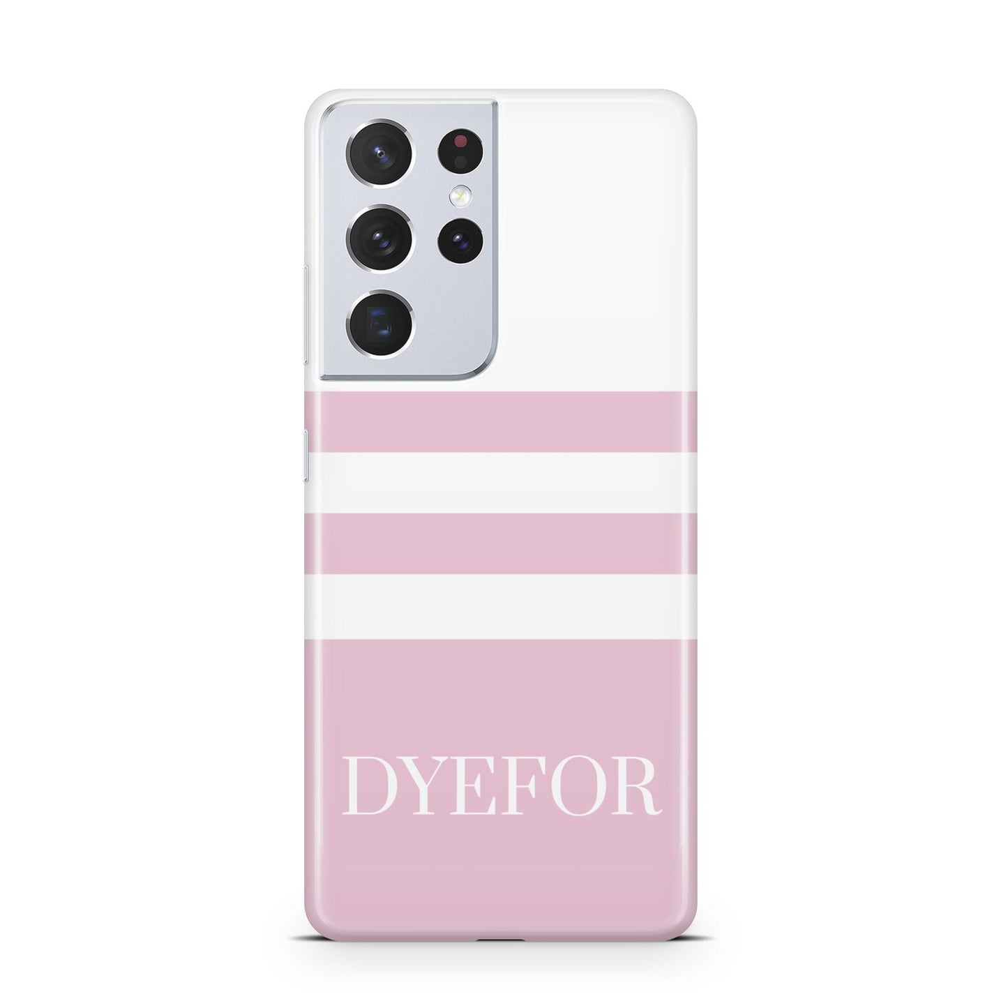 Personalised Name Striped Samsung S21 Ultra Case