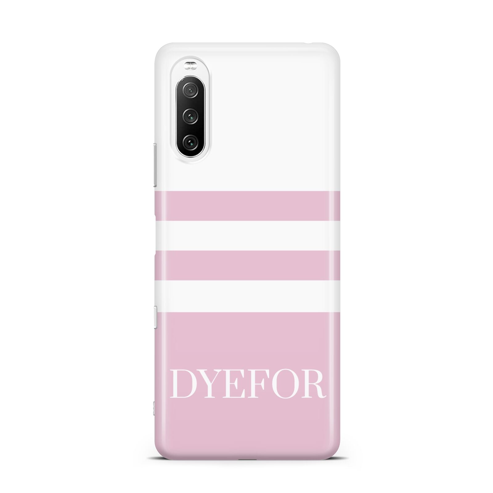 Personalised Name Striped Sony Xperia 10 III Case