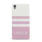 Personalised Name Striped Sony Xperia Case