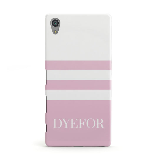 Personalised Name Striped Sony Xperia Case