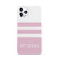 Personalised Name Striped iPhone 11 Pro 3D Snap Case