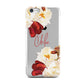 Personalised Name Transparent Clear Floral Apple iPhone 5c Case