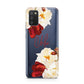 Personalised Name Transparent Clear Floral Samsung A02s Case