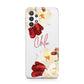 Personalised Name Transparent Clear Floral Samsung A32 5G Case