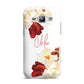 Personalised Name Transparent Clear Floral Samsung Galaxy J1 2015 Case
