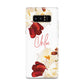 Personalised Name Transparent Clear Floral Samsung Galaxy S8 Case