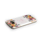 Personalised Name Transparent Flowers Samsung Galaxy Case Side Close Up