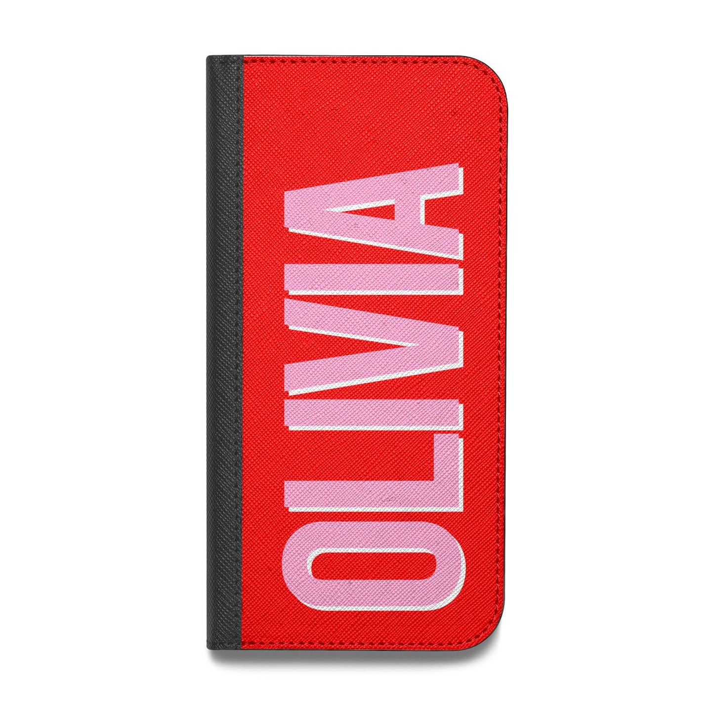 Personalised Name Vegan Leather Flip Samsung Case