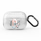 Personalised Name Watercolour Roses AirPods Pro Glitter Case