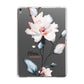 Personalised Name Watercolour Roses Apple iPad Grey Case
