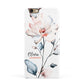 Personalised Name Watercolour Roses Apple iPhone 6 3D Snap Case