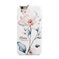 Personalised Name Watercolour Roses Apple iPhone 6 3D Tough Case