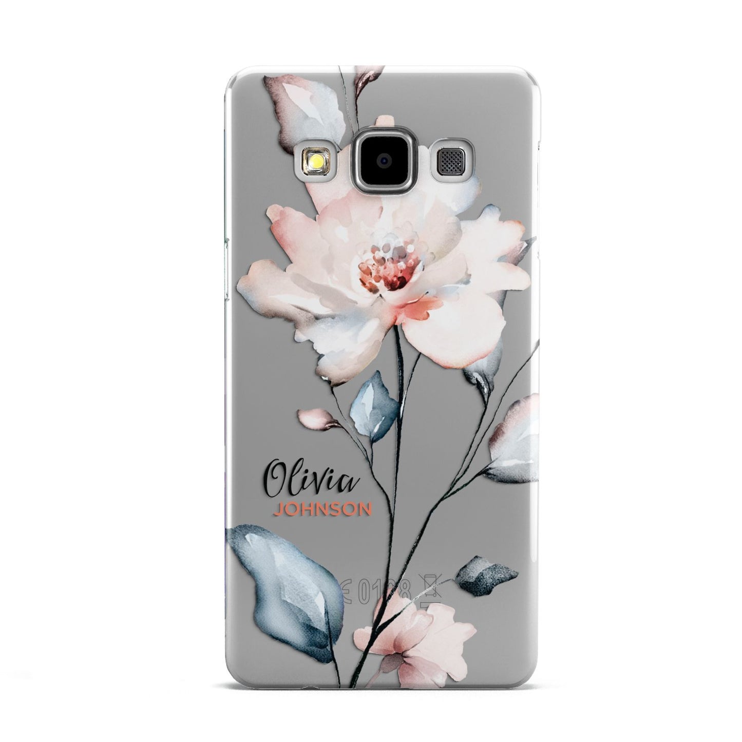 Personalised Name Watercolour Roses Samsung Galaxy A5 Case