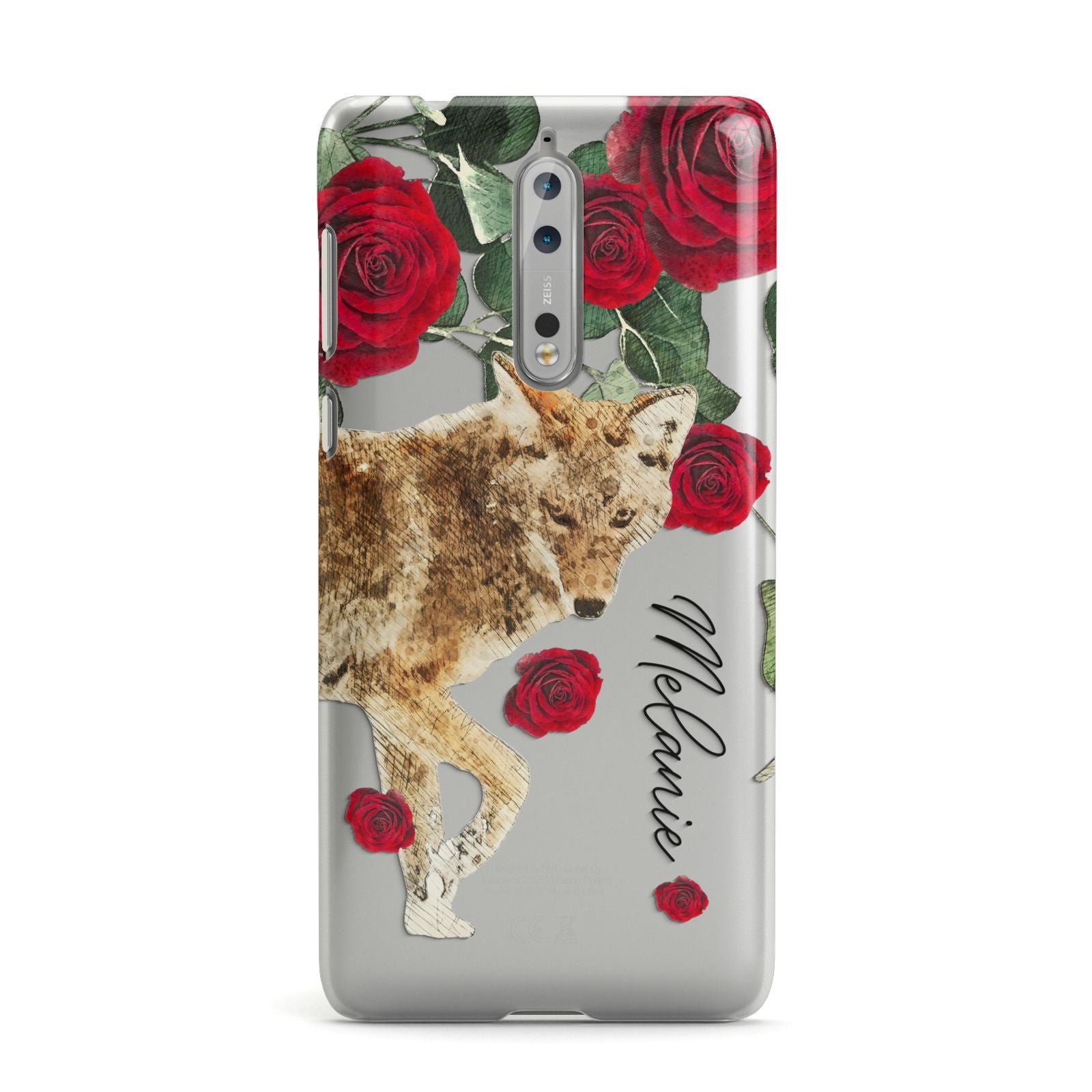 Personalised Name Wolf Nokia Case