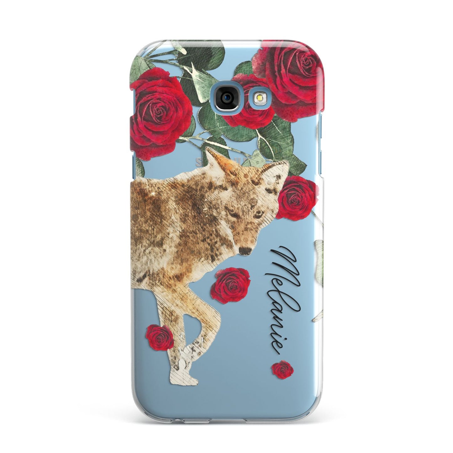 Personalised Name Wolf Samsung Galaxy A7 2017 Case