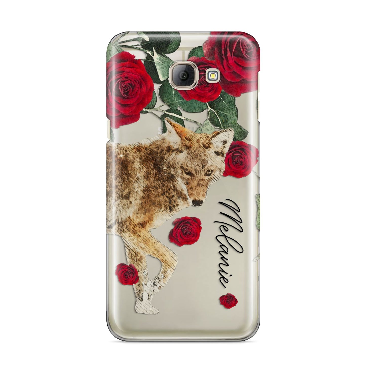 Personalised Name Wolf Samsung Galaxy A8 2016 Case