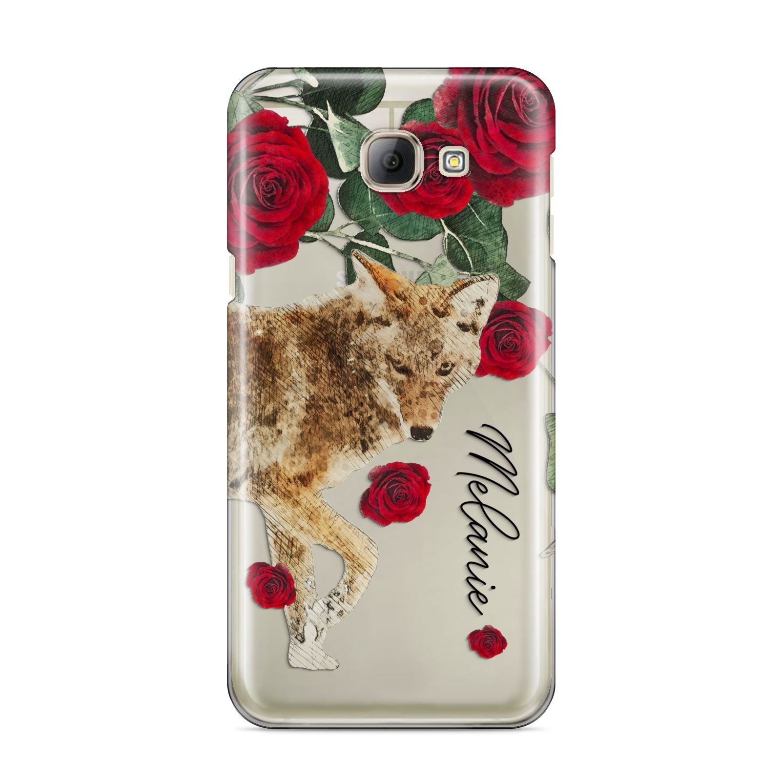 Personalised Name Wolf Samsung Galaxy A8 2016 Case