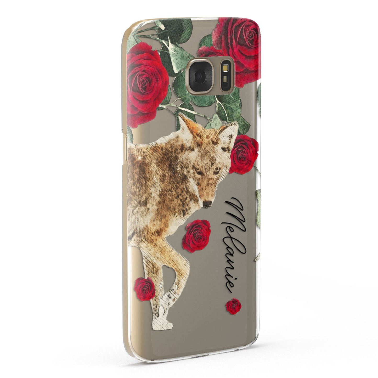 Personalised Name Wolf Samsung Galaxy Case Fourty Five Degrees