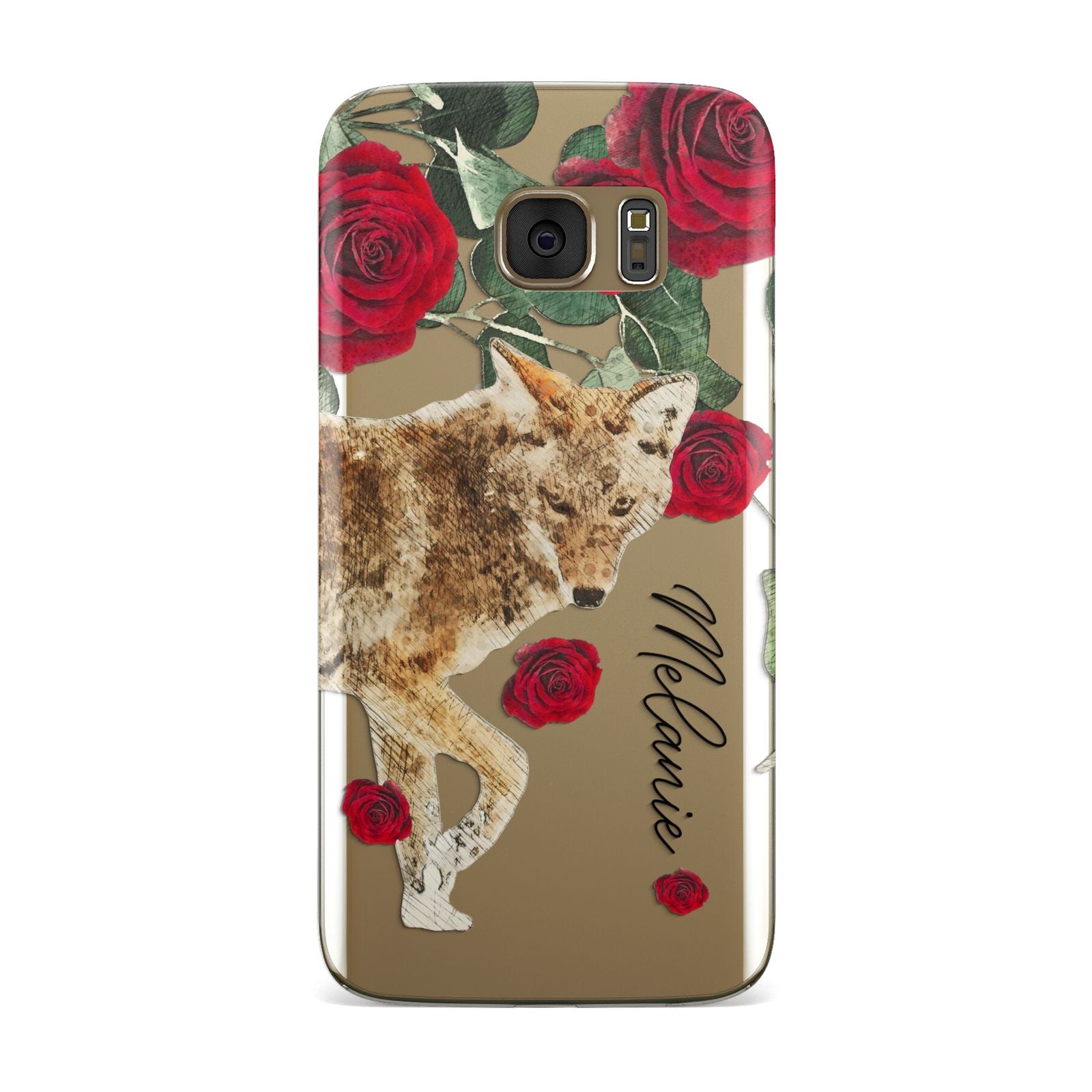 Personalised Name Wolf Samsung Galaxy Case