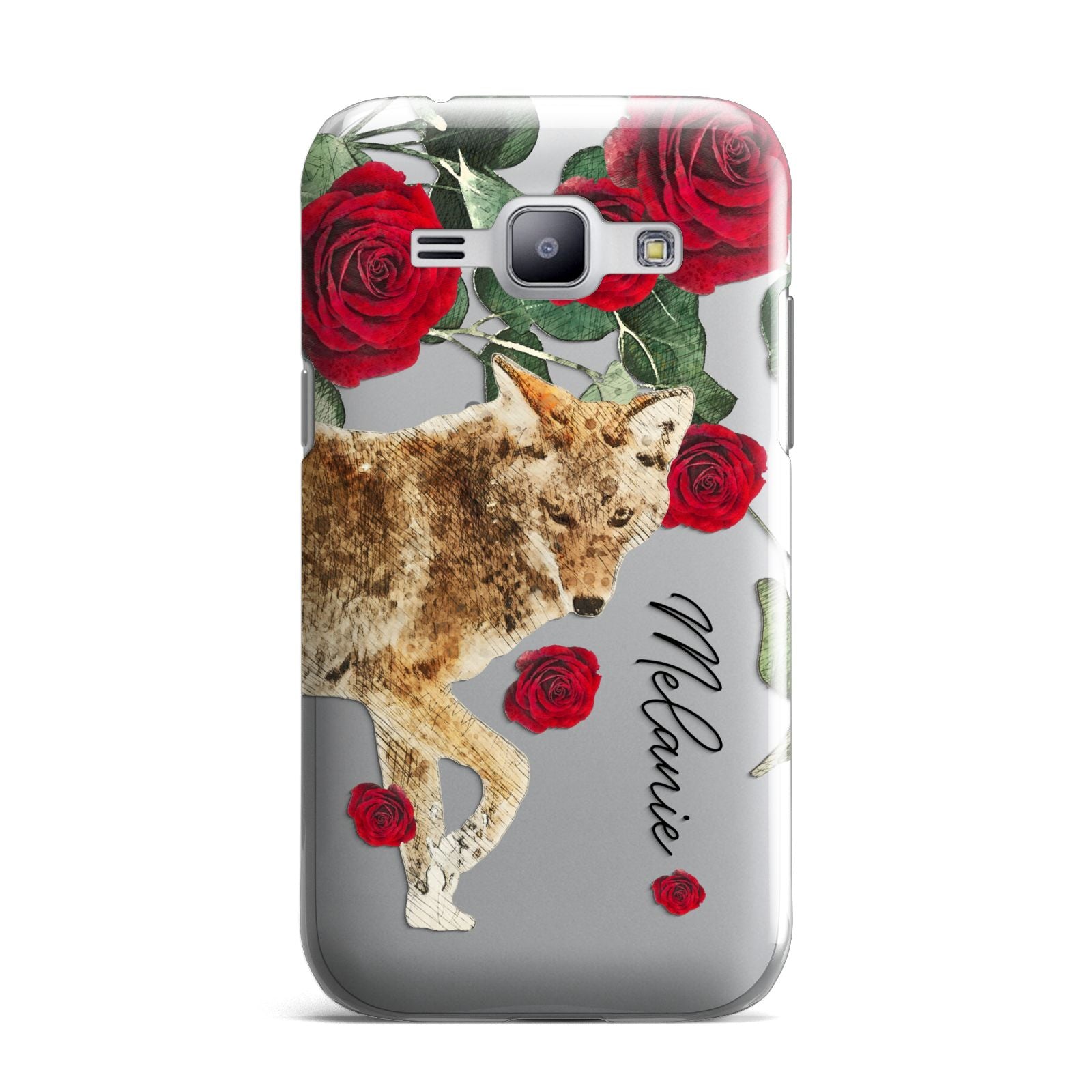 Personalised Name Wolf Samsung Galaxy J1 2015 Case