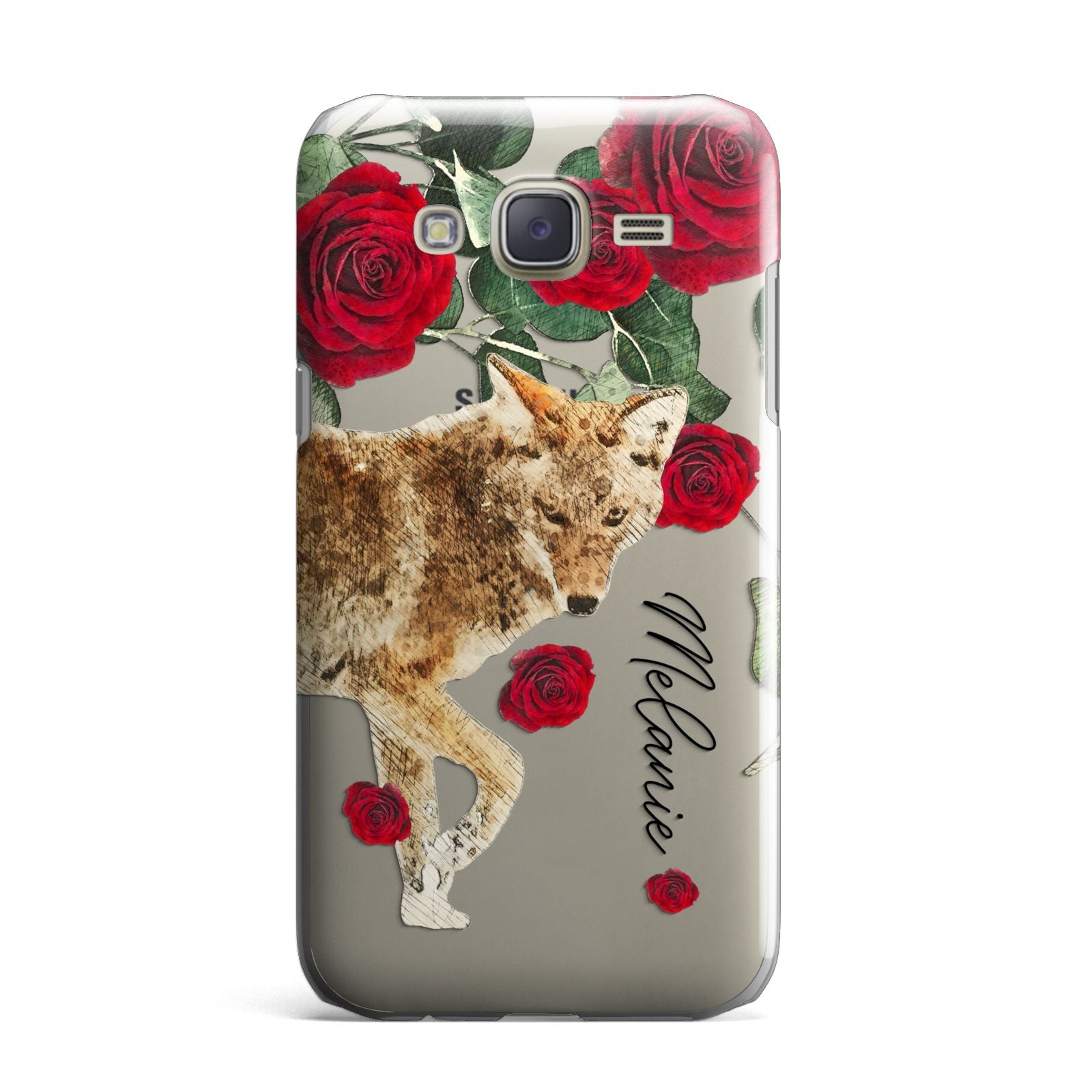 Personalised Name Wolf Samsung Galaxy J7 Case