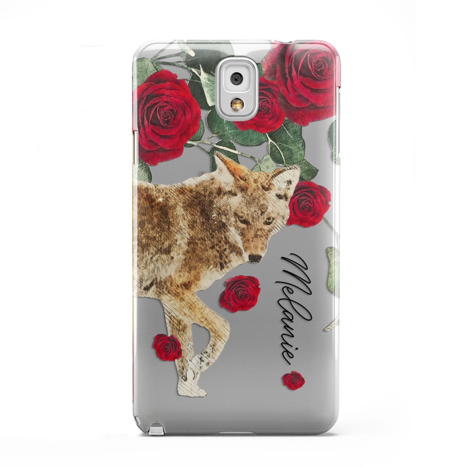 Personalised Name Wolf Samsung Galaxy Note 3 Case