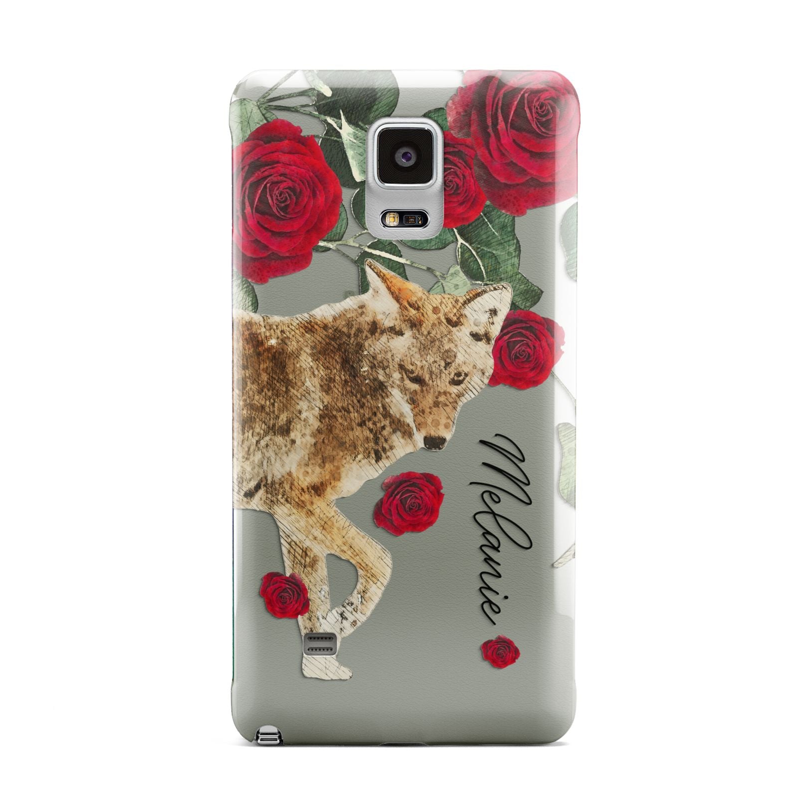 Personalised Name Wolf Samsung Galaxy Note 4 Case