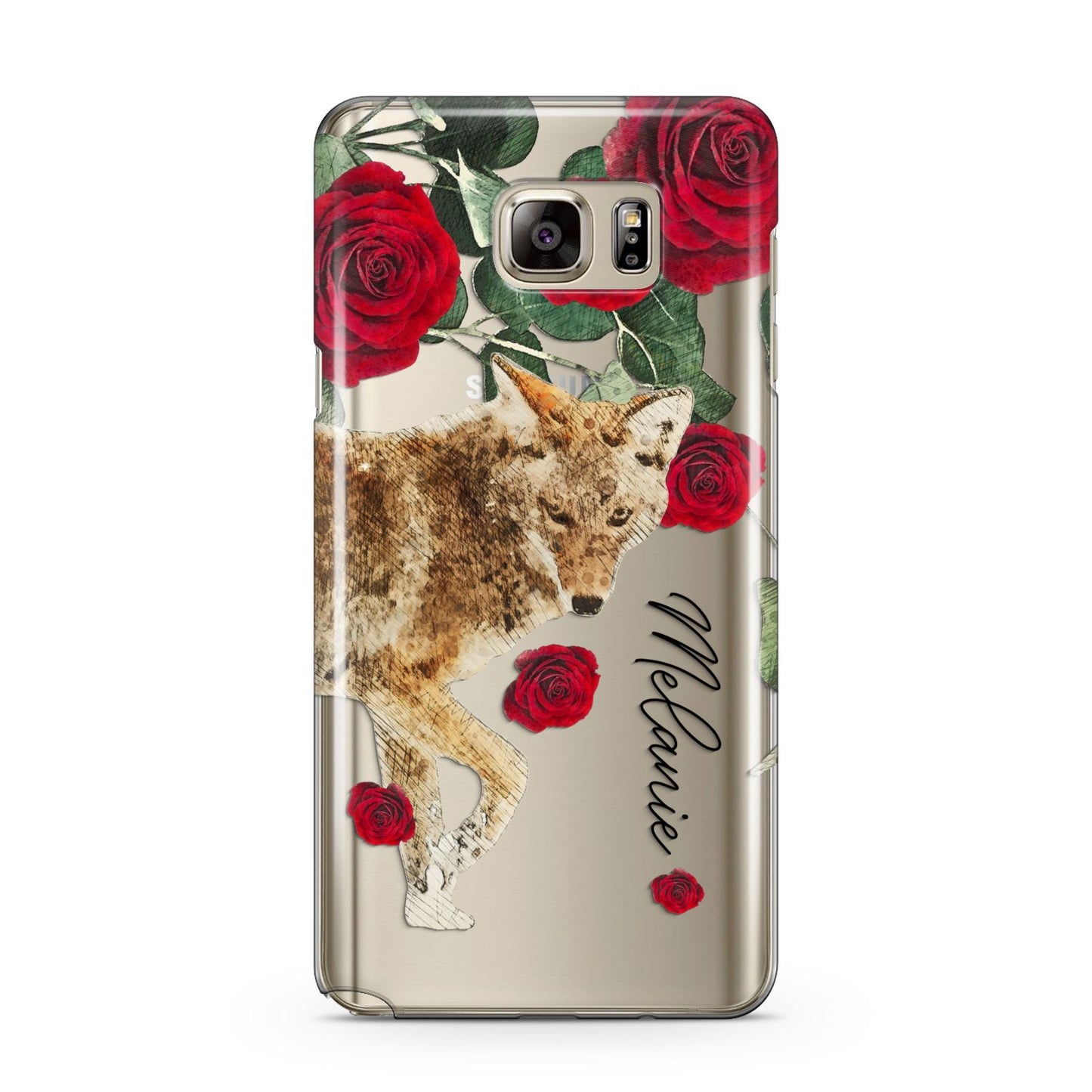 Personalised Name Wolf Samsung Galaxy Note 5 Case