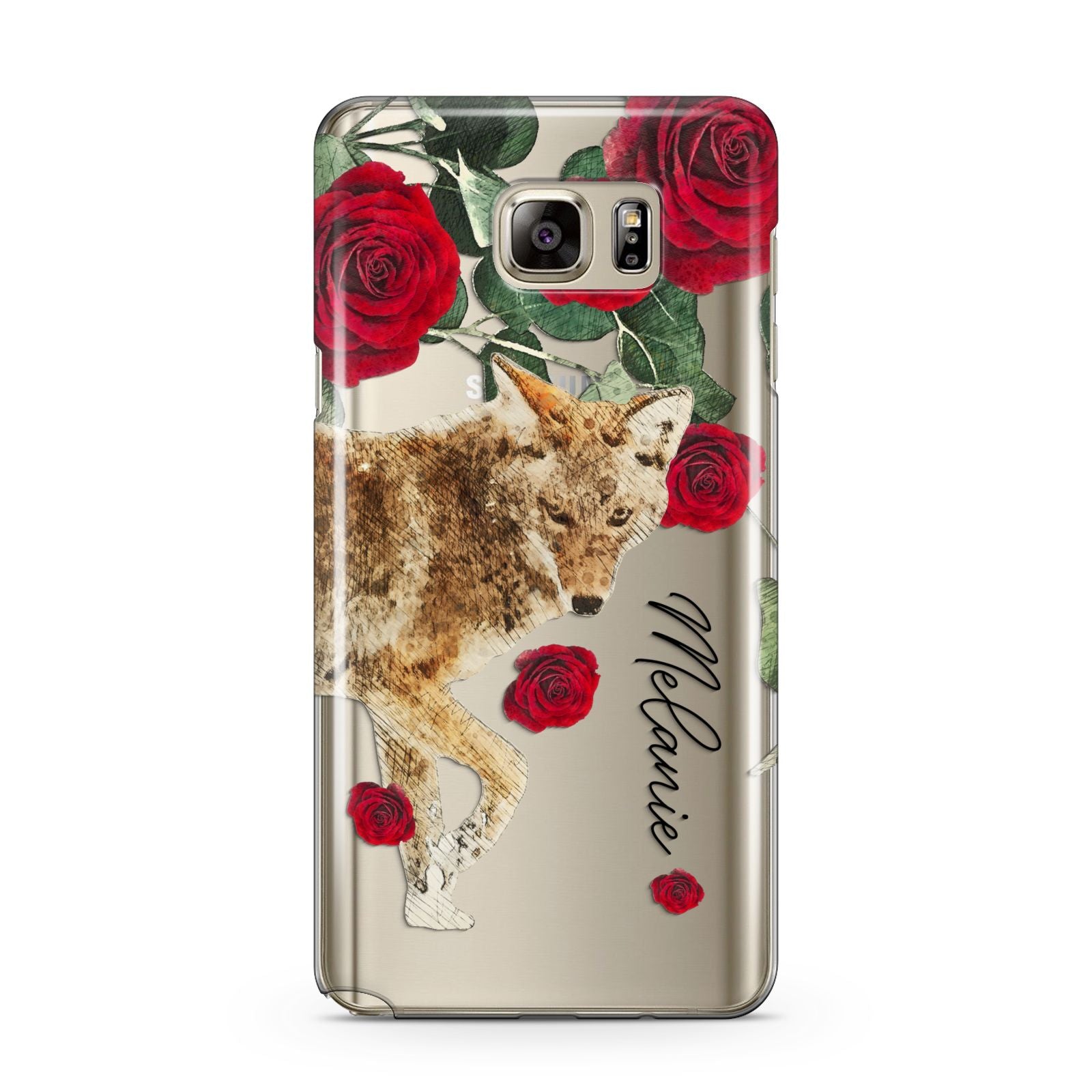 Personalised Name Wolf Samsung Galaxy Note 5 Case