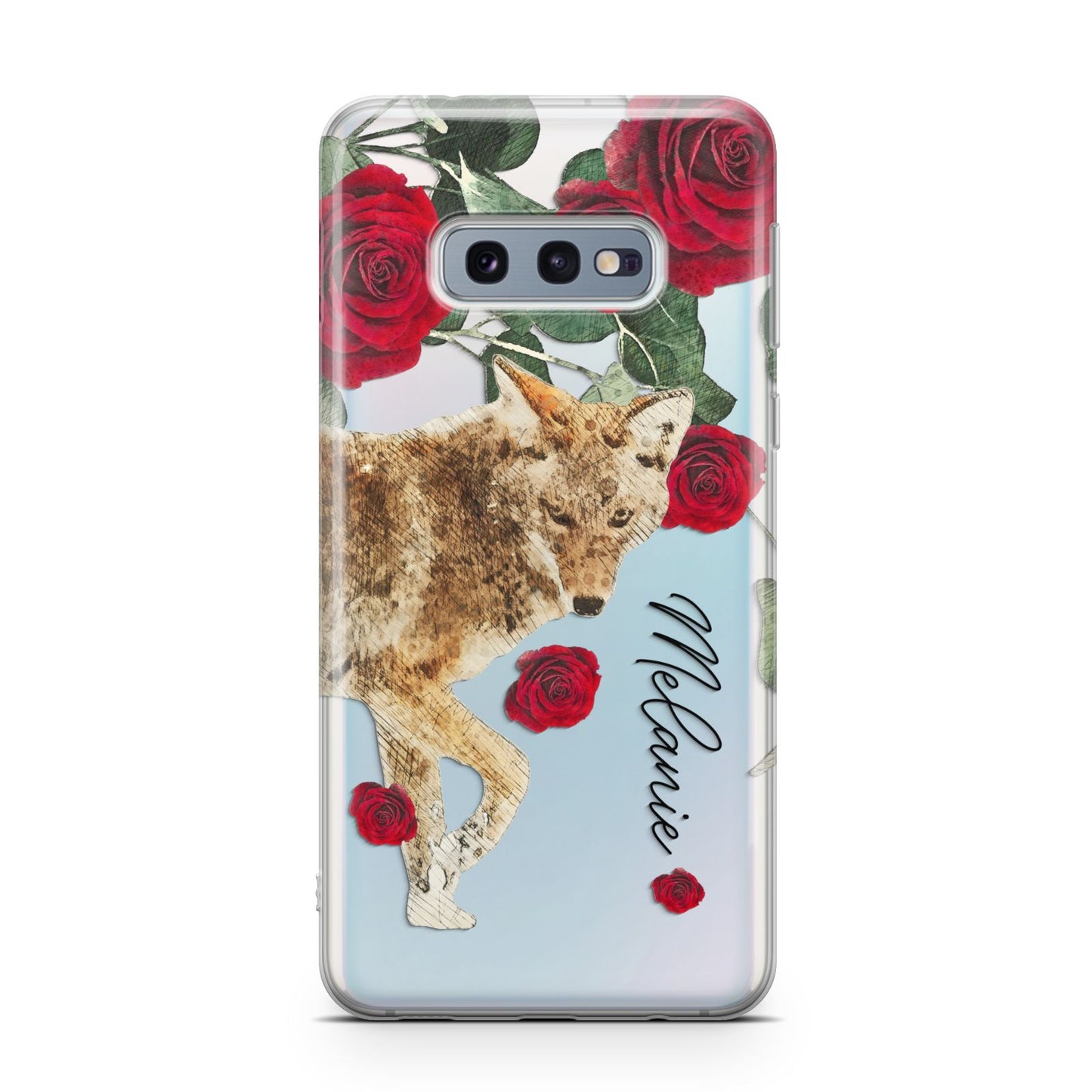 Personalised Name Wolf Samsung Galaxy S10E Case