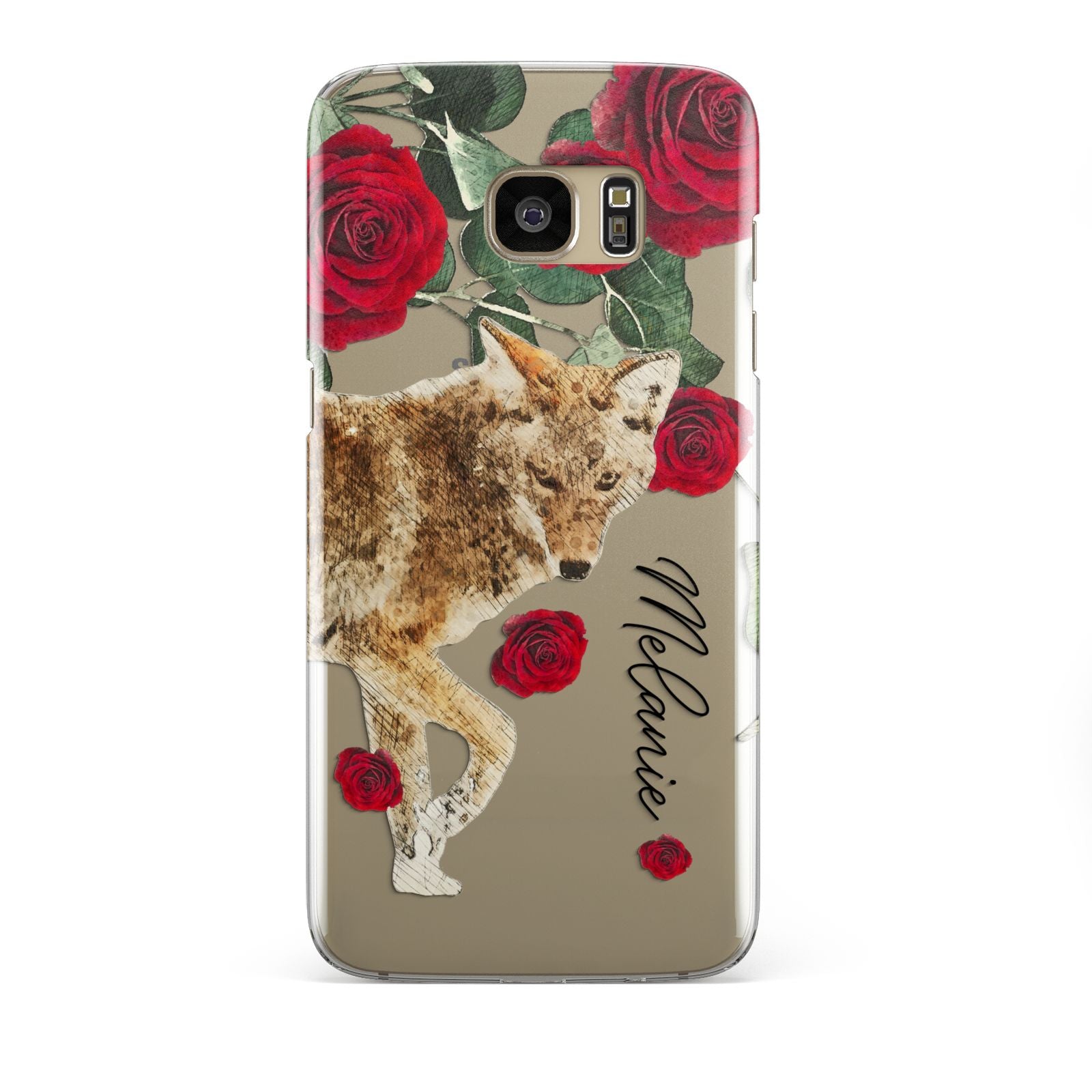 Personalised Name Wolf Samsung Galaxy S7 Edge Case