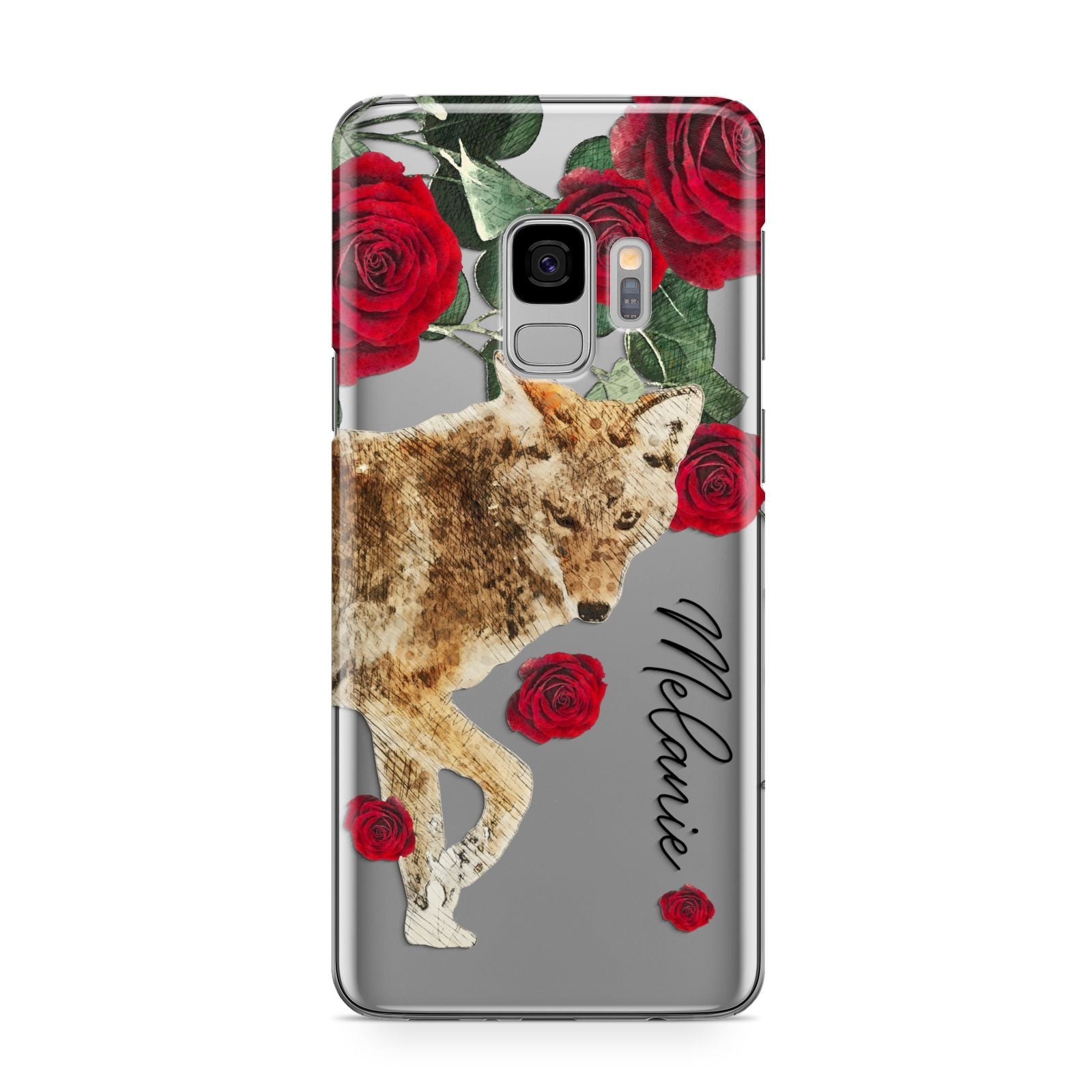 Personalised Name Wolf Samsung Galaxy S9 Case