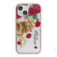 Personalised Name Wolf iPhone 13 Mini TPU Impact Case with Pink Edges