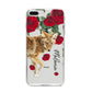 Personalised Name Wolf iPhone 8 Plus Bumper Case on Silver iPhone