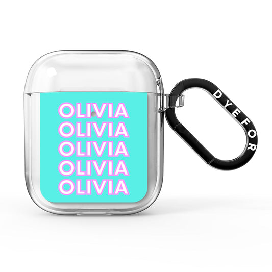 Personalised Names AirPods Clear Case