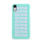 Personalised Names Apple iPhone XR White 3D Snap Case