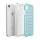 Personalised Names Apple iPhone XR White 3D Tough Case Expanded view