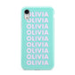 Personalised Names Apple iPhone XR White 3D Tough Case