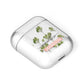 Personalised Names Flowers AirPods Case Laid Flat