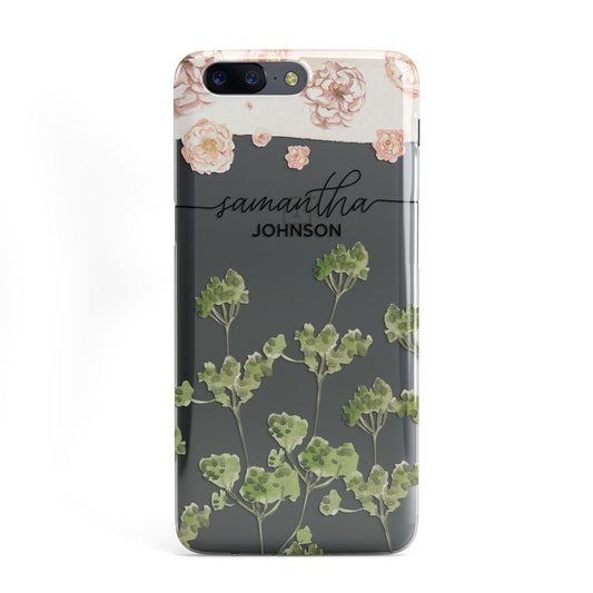 Personalised Names Flowers OnePlus Case